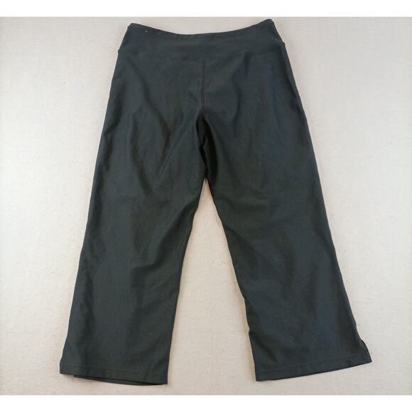 Nike Womens Black Capris Sz M Athletic Fit Dry Performance Training Pants T376 - Picture 7 of 10